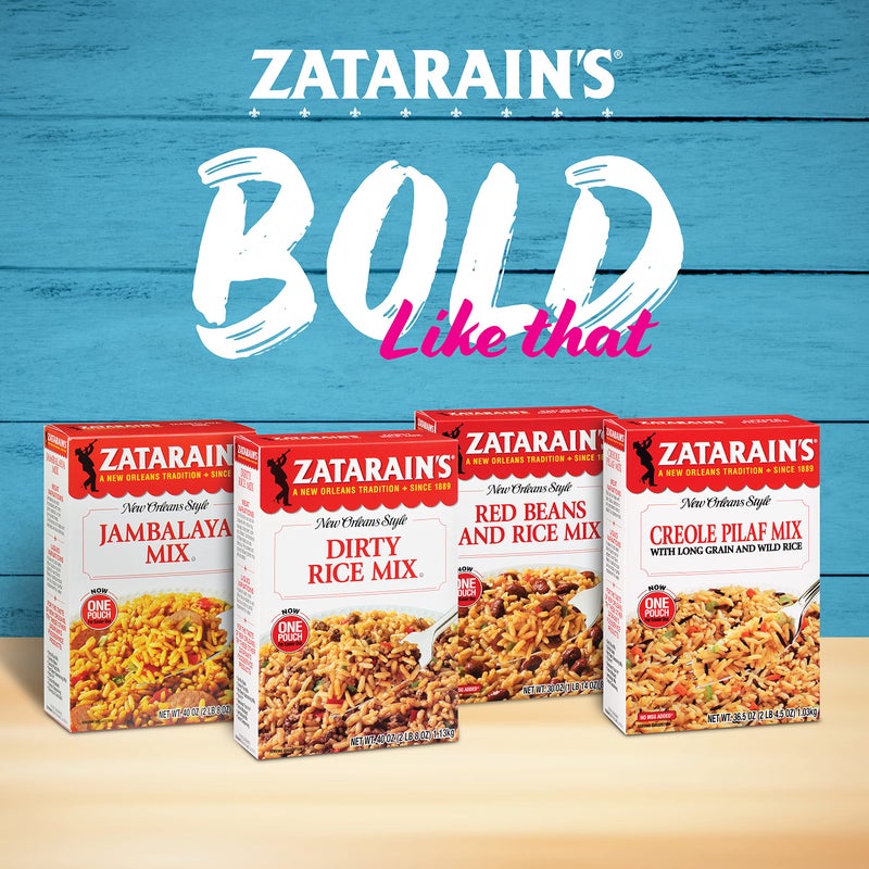 Zatarain's Red Beans and Rice Mix, 30 oz - One 30 Ounce Box of Red Beans and Rice Seasoning Mix, Easy One-Pot Meal with Premium Spices - Image 3